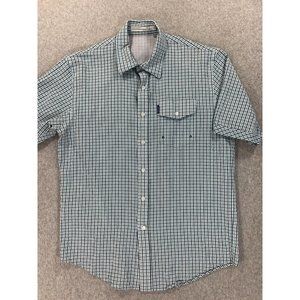 Criquet Breathable Short Sleeve Button‎ Down Shirt (Men's Medium) Blue